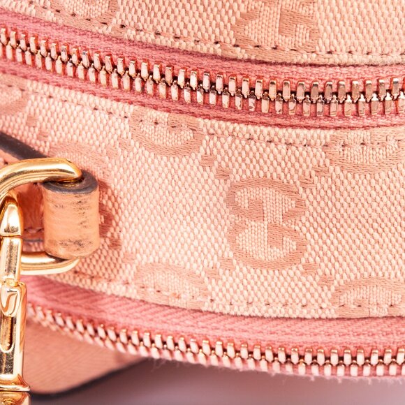 Authentic Gucci Pink GG Canvas Ophidia Mini Crossbody - Picture 12 of 16